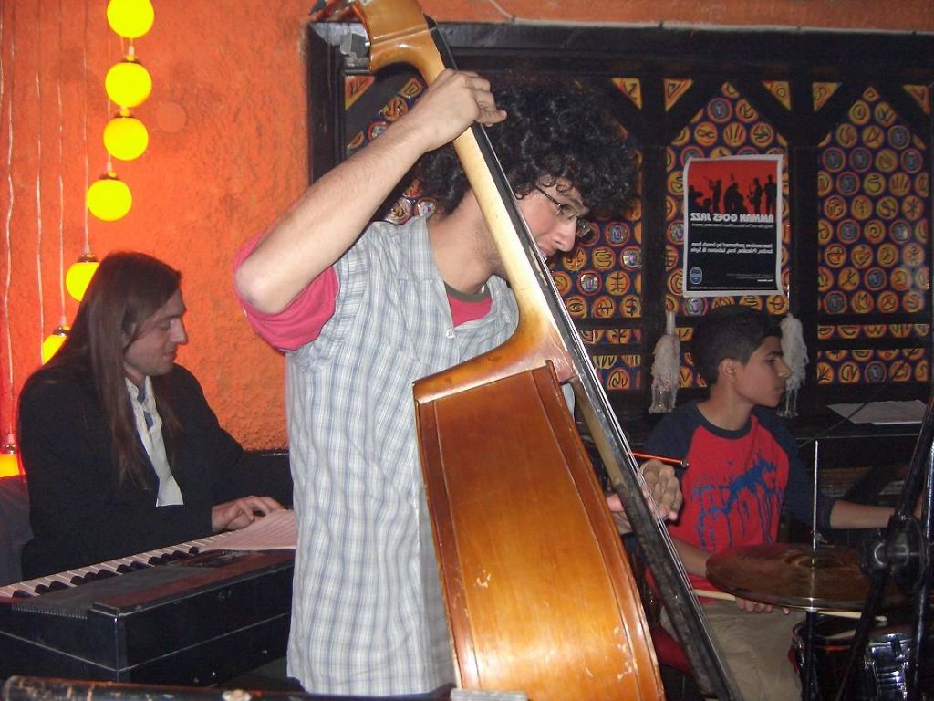 Jugendliche beim Jazz-Workshop mit Nils Mille